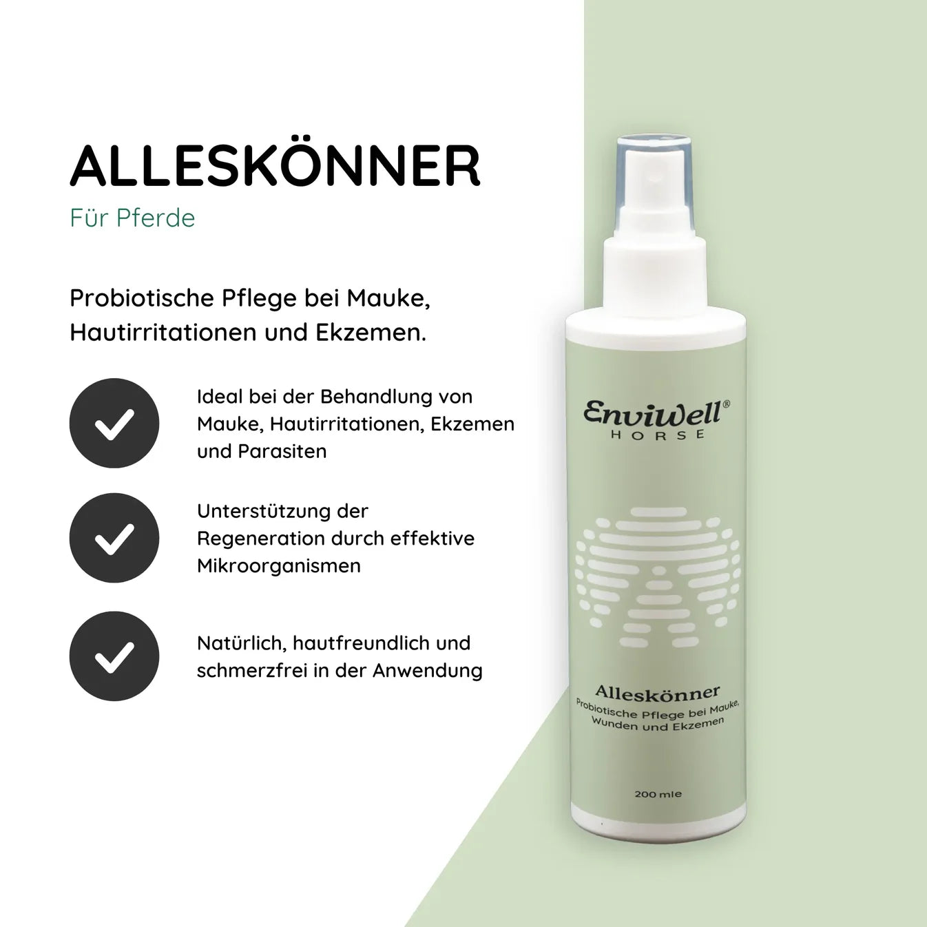 EnviWell Probiotisches Pflegespray bei Mauke und Ekzemen